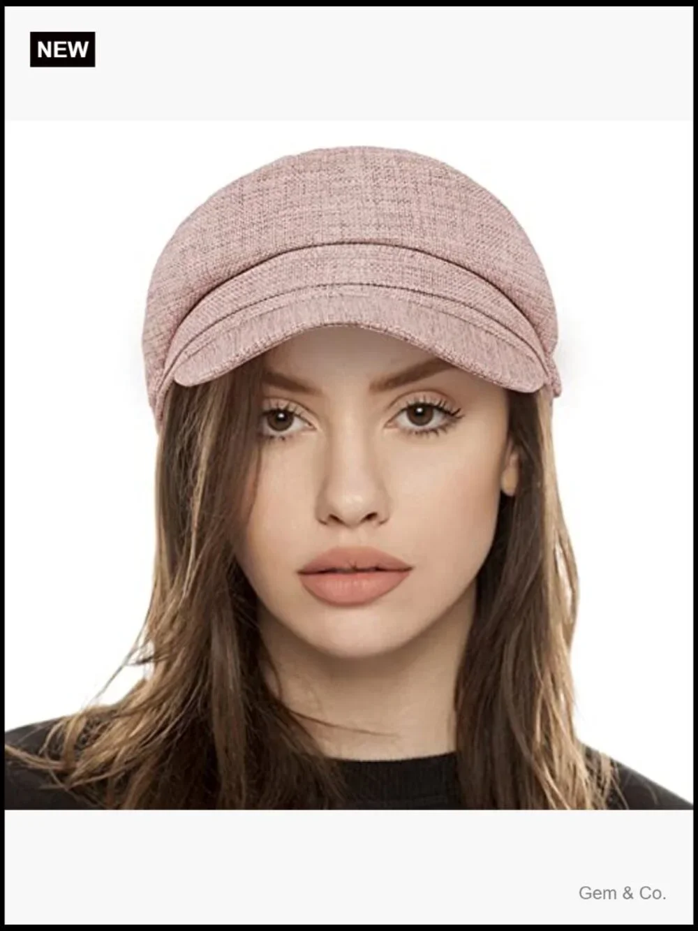 Vintage Newsboy Cap Adjustable Cotton Cabbie Hat for Women Daily Outdoor Travel